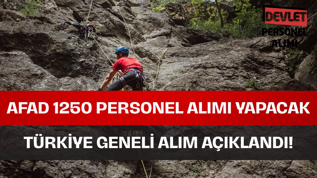 AFAD 1250 Sözleşmeli Personel Alımı Yapacak!