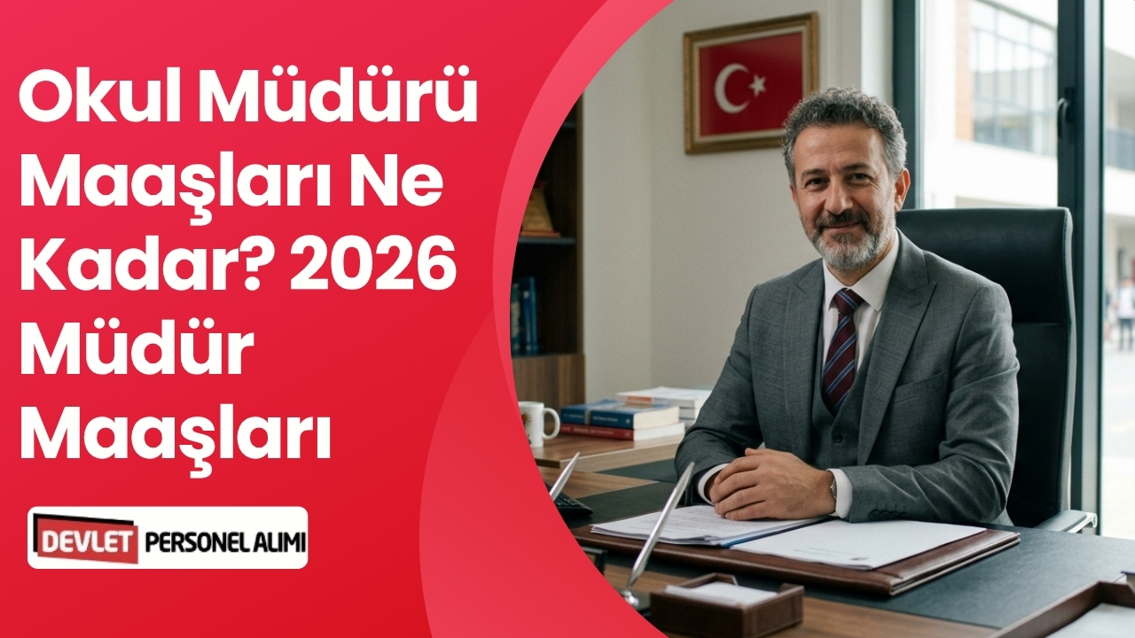 Okul Müdürü Maaşları Ne Kadar? 2026 Müdür Maaşları