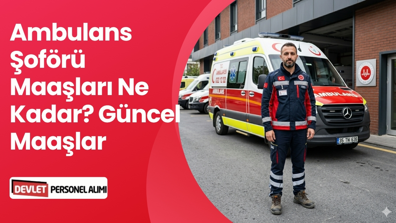 Ambulans Şoförü Maaşları Ne Kadar? Güncel Maaşlar