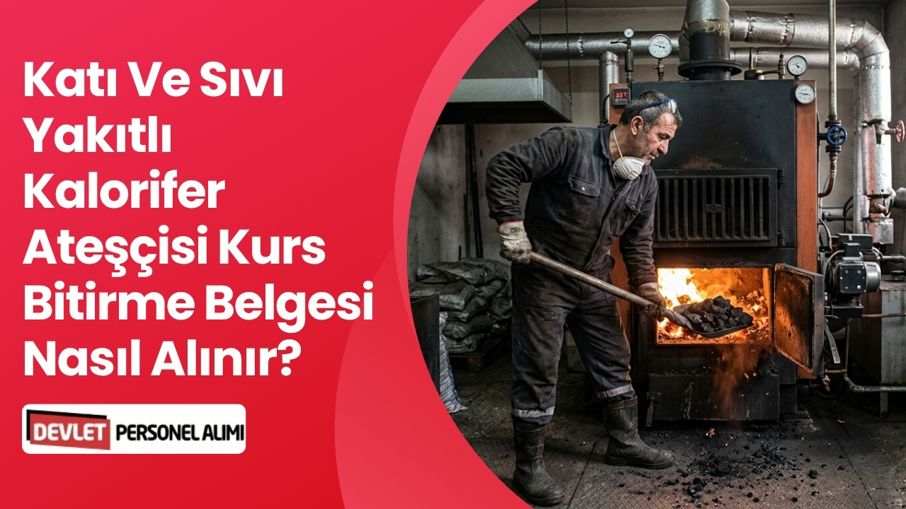 Katı Ve Sıvı Yakıtlı Kalorifer Ateşçisi Kurs Bitirme Belgesi Nasıl Alınır?
