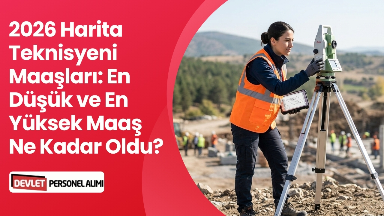 2026 Harita Teknisyeni Maaşları: En Düşük ve En Yüksek Maaş Ne Kadar Oldu?