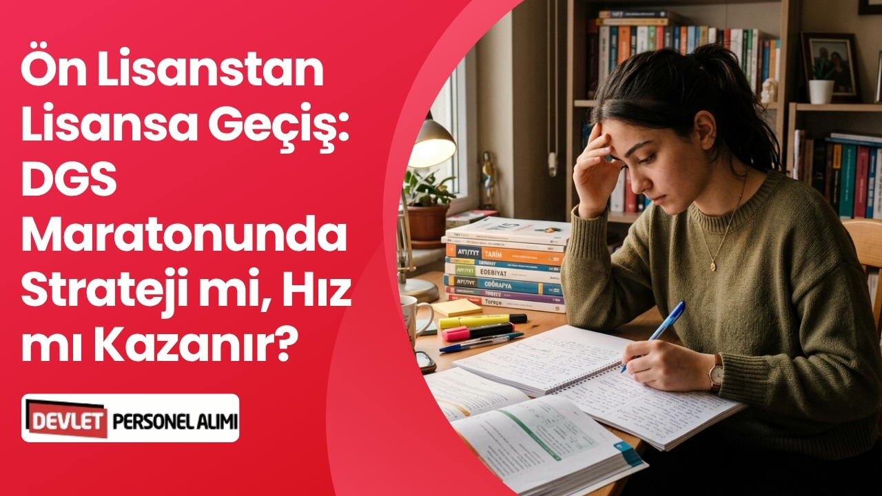 Ön Lisanstan Lisansa Geçiş: DGS Maratonunda Strateji mi, Hız mı Kazanır?