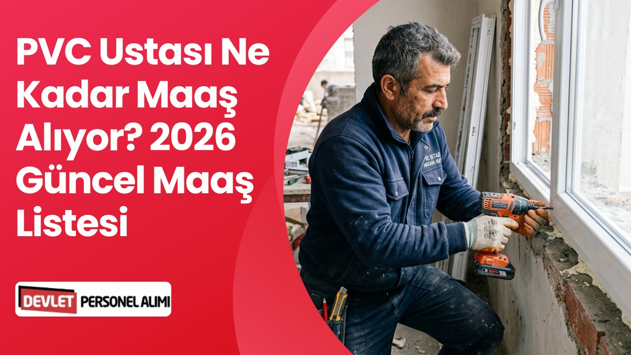 PVC Ustası Ne Kadar Maaş Alıyor? 2026 Güncel Maaş Listesi