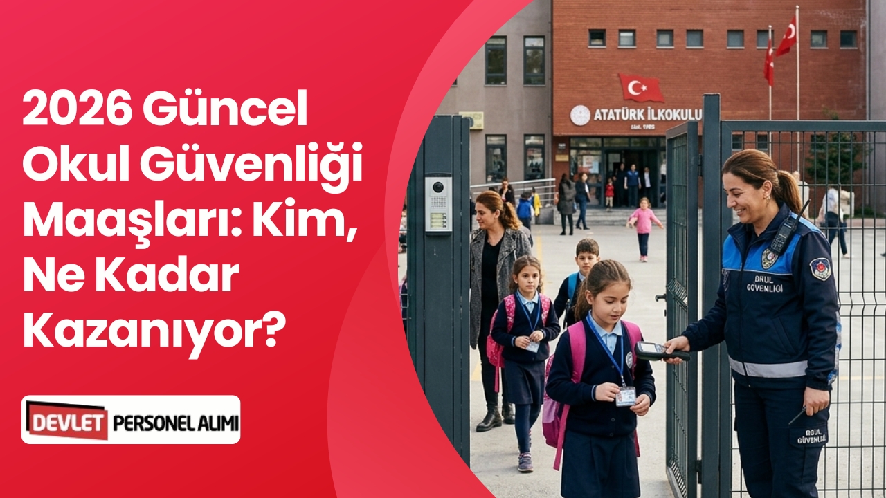 2026 Güncel Okul Güvenliği Maaşları: Kim, Ne Kadar Kazanıyor?