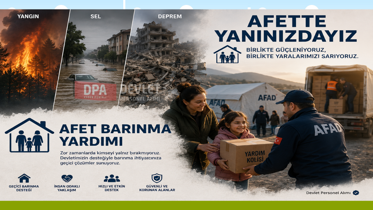 Afet Kapsamında Barınma Yardımları