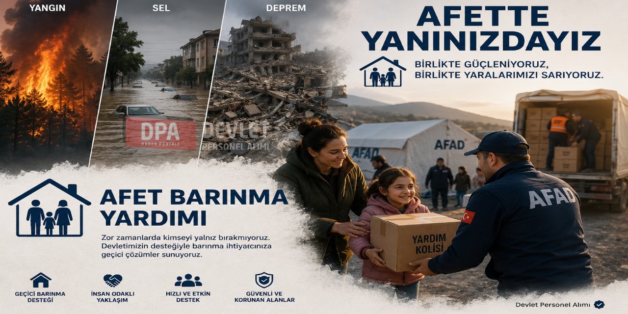 Afet Kapsamında Barınma Yardımları