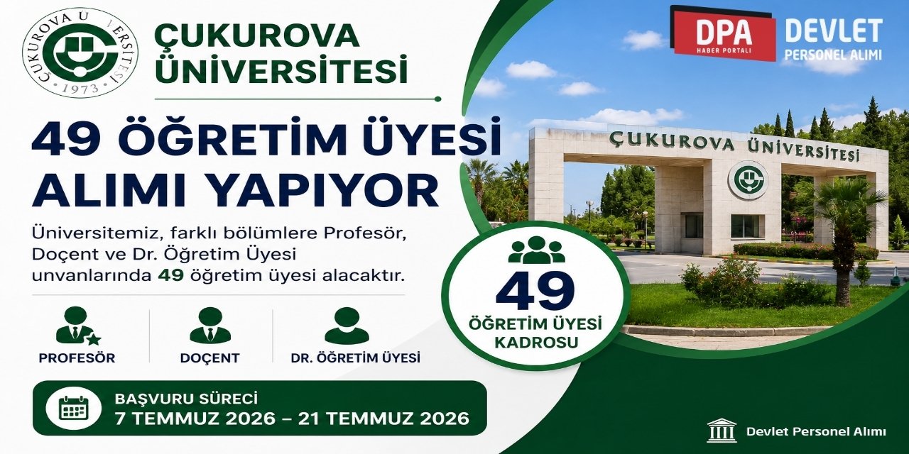 Çukurova 49 Öğretim Üyesi Alımı 2026 | Başvuru Rehberi