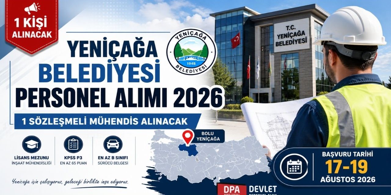 Yeniçağa Belediye 1 Personel Alımı 2026 | Başvuru Rehberi