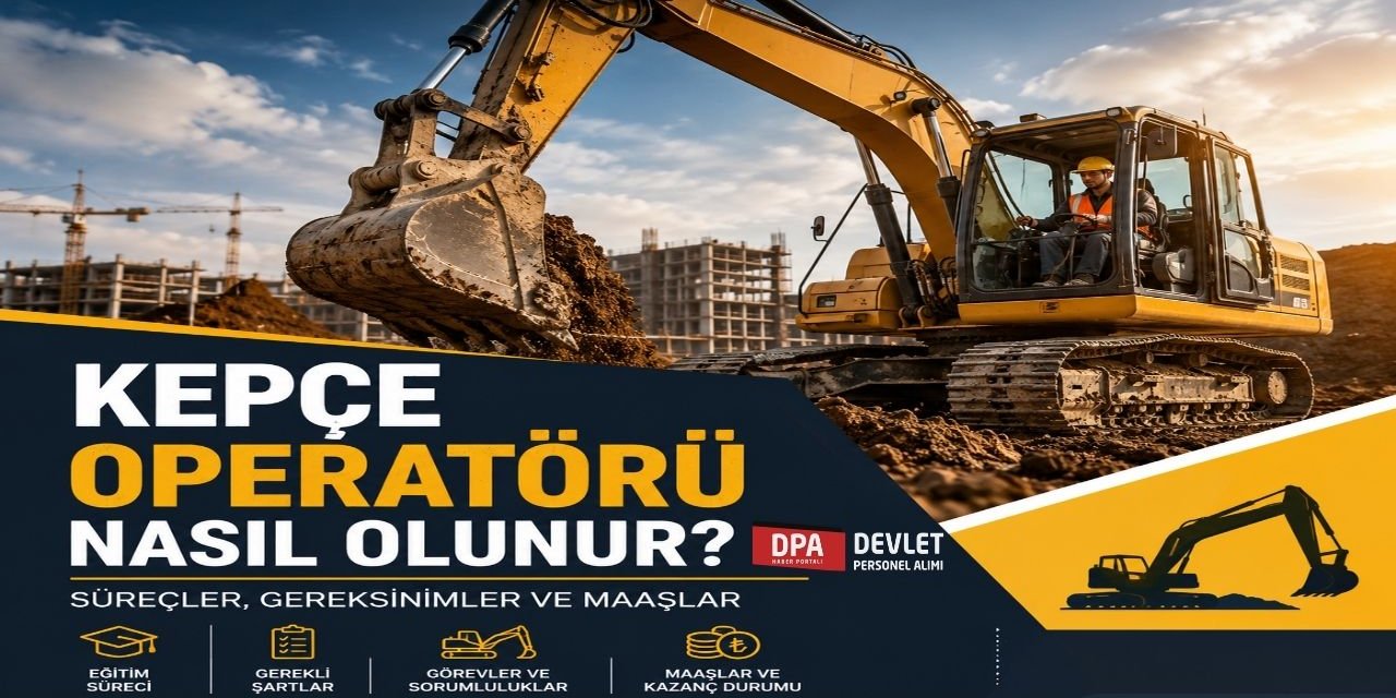 Kepçe Operatörü Nasıl Olunur?  Maaşlar