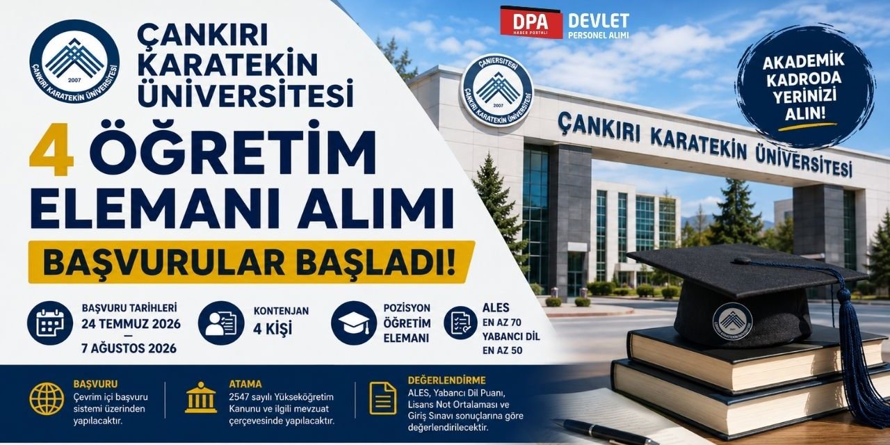 Çankırı Karatekin Üniversitesi 4 Personel Alımı 2026 | Başvuru Rehberi