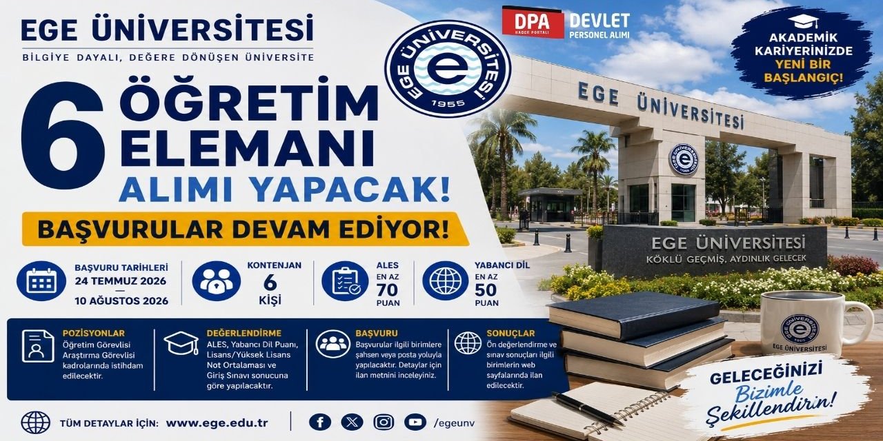 Ege Üniversitesi 6 Personel Alımı 2026 | Başvuru Rehberi