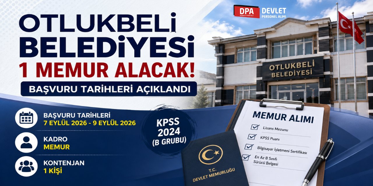 Otlukbeli Belediye 1 İşçi Alımı 2026 | Başvuru Rehberi