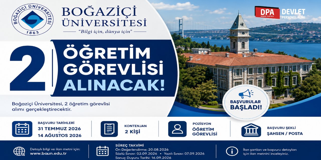 Boğaziçi Üniversitesi 2 Personel Alımı 2026 | Başvuru Rehberi