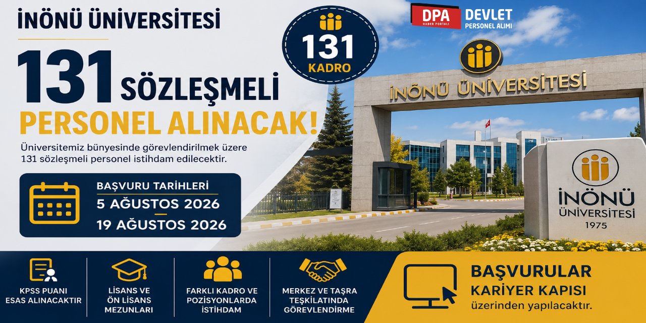 İnönü Üniversitesi 131 Personel Alımı 2026 | Başvuru Rehberi