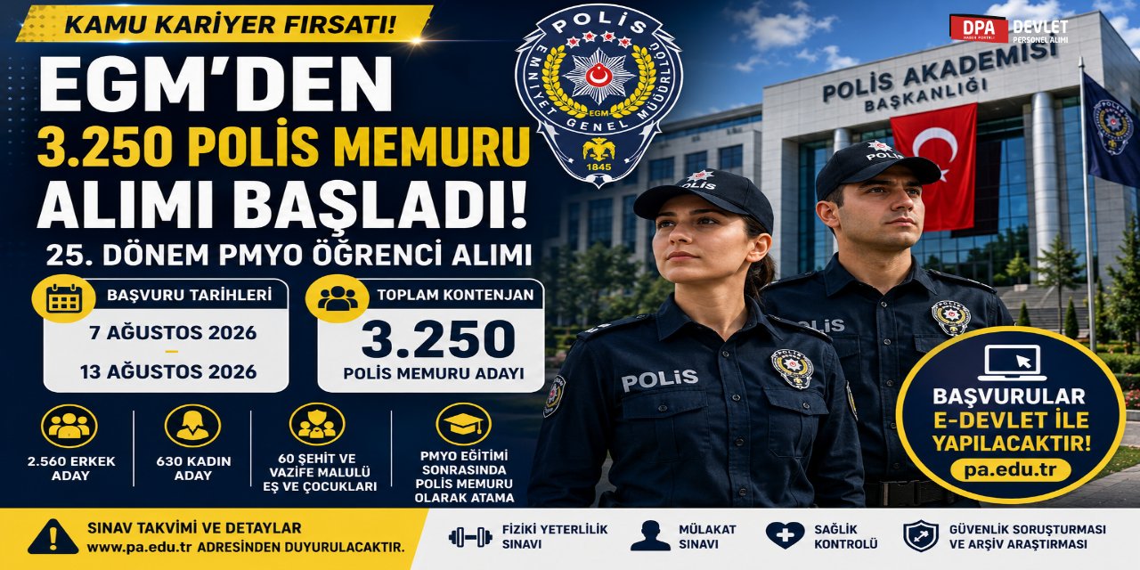 Emniyet Personel Alım İlanı 2026 | Şartlar