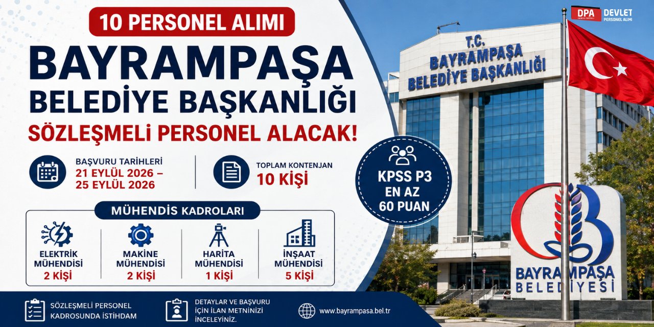 Bayrampaşa Belediye 10 Personel Alımı 2026 - Başvuru Rehberi