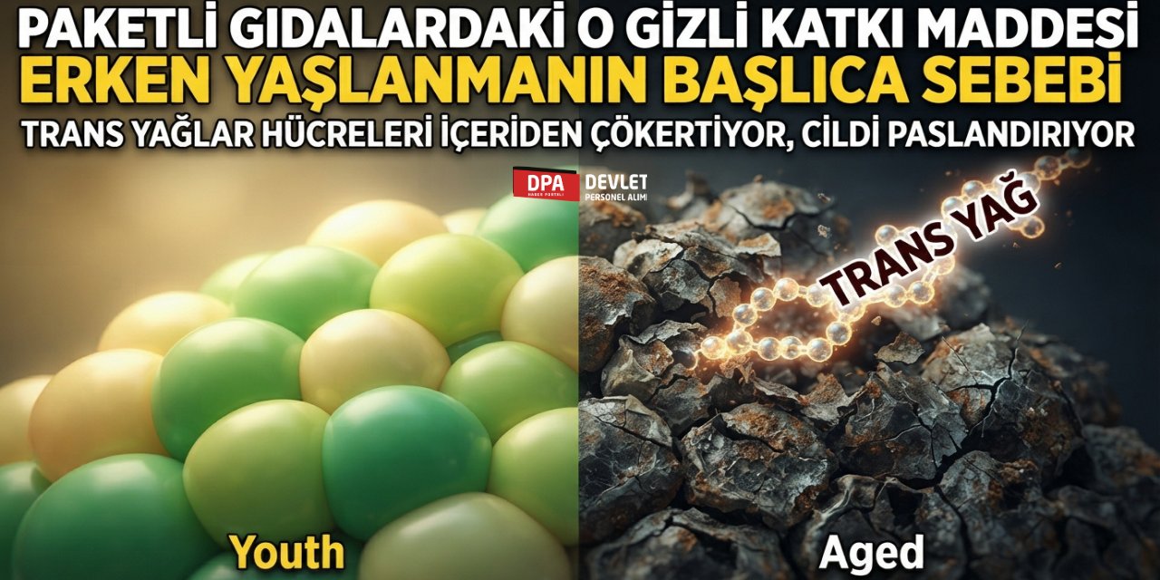 Paketli Gıdalardaki O Gizli Katkı Maddesi Erken Yaşlanmanın Başlıca Sebebi