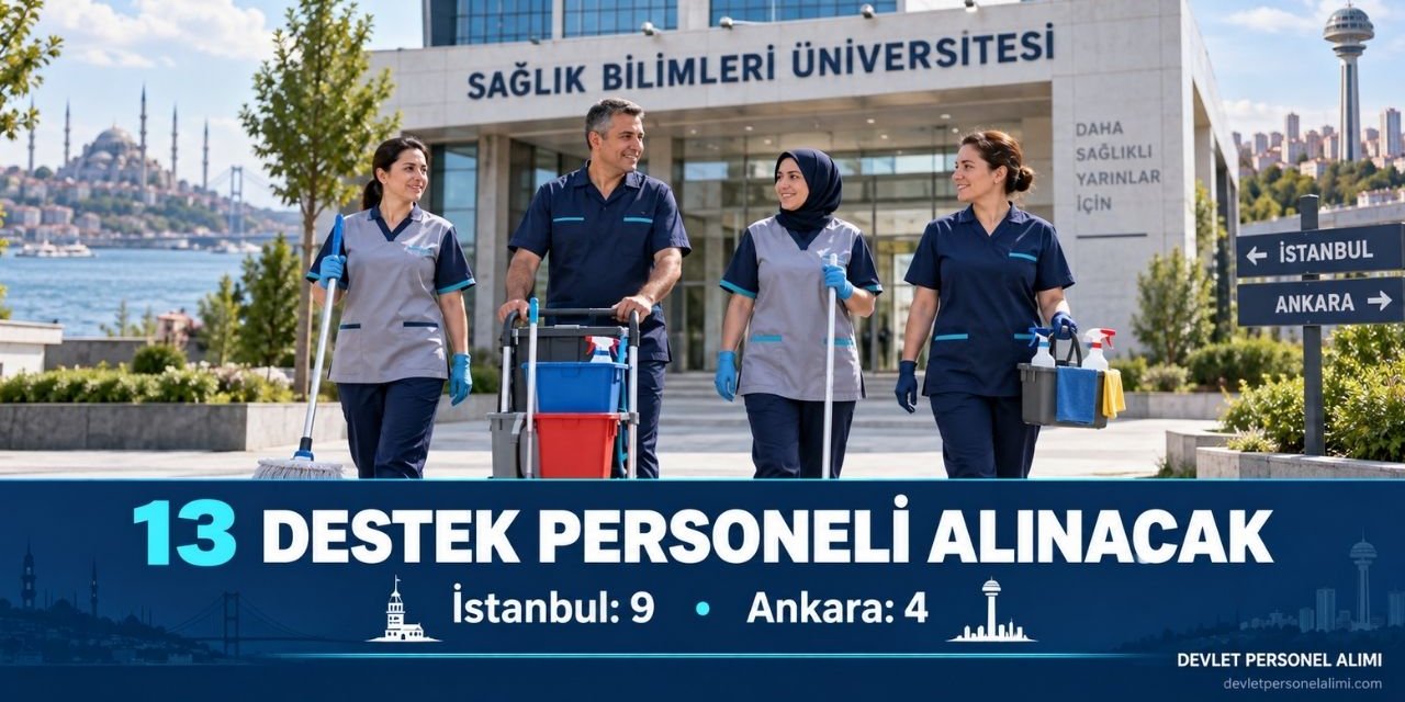 Sağlık Bilimleri Üniversitesi 13 Sözleşmeli Personel Alacak: KPSS 60 Puan Şartı