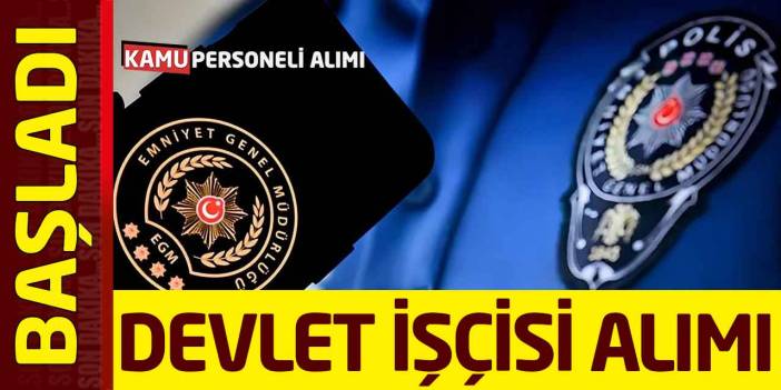 Emniyet Genel Müdürlüğü İşçi Alımı Yapacak