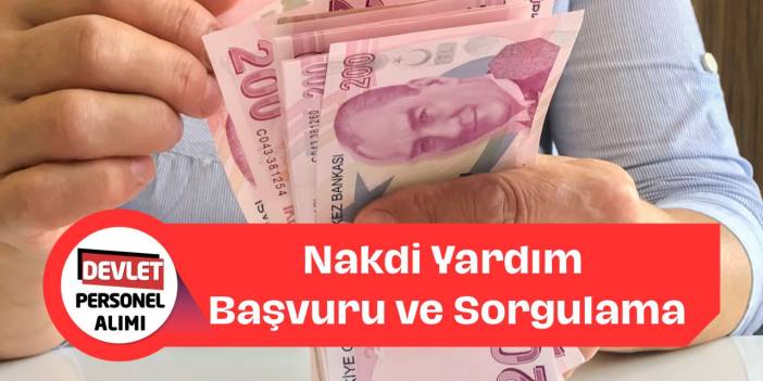 Nakdi Yardım Nedir, Kimler Alabilir? Başvuru ve Sorgulama