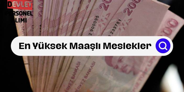 Yüksek Maaşlı Meslekler! Kamu ve Özelde En Çok Kazandıran Meslekler!
