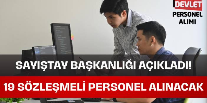 Sayıştay 19 Sözleşmeli Personel Alımı Yapacak! Başvuru Şartları ve Tarihler Açıklandı!