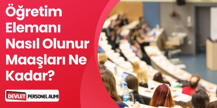 Öğretim Elemanı Nasıl Olunur? Öğretim Elemanı Maaşları